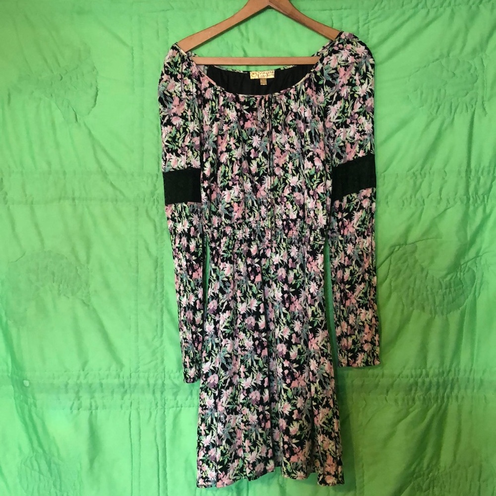 Vintage Floral Long Sleeve Dress
